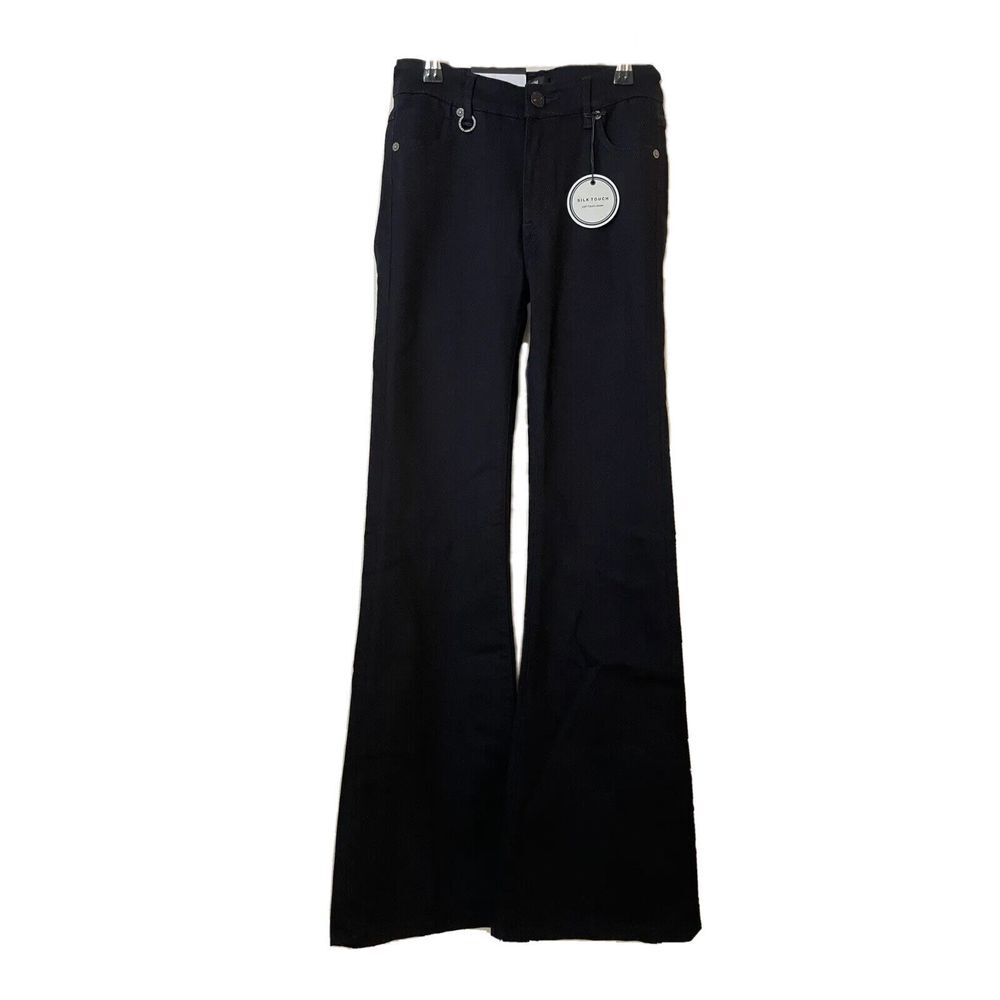 NWT Neuw Kick Flare Women's Size 4 Dark Blue Indigo Soft Touch MidRise Boho‎ Y2K
